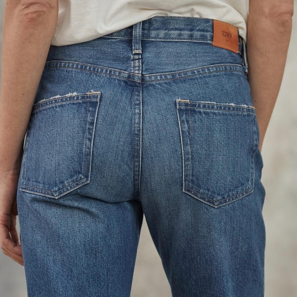 Made in USA by EDWIN! NEW! KALI straight leg cropped jeans. 100% organic cotton - Picture 7 of 9